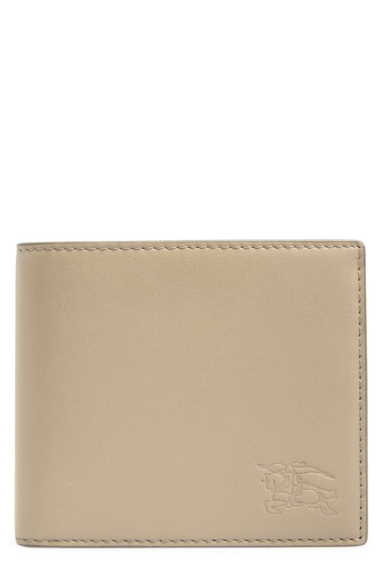 Leather Bifold Wallet, Main, color, MUSHROOM/ PEBBLEBEIGE