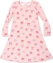 Bellabu Bear Kids' Take A Bow Long Sleeve Dress (Toddler, Little Kid & Big Kid)