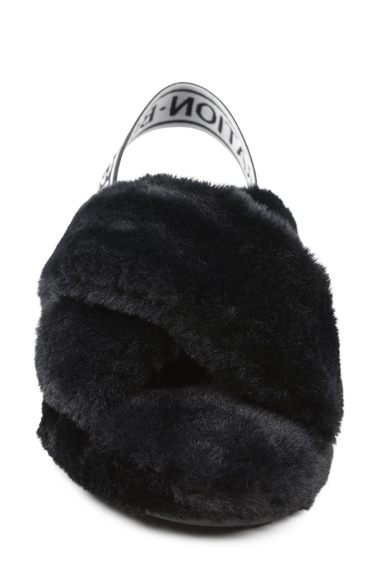 BCBGeneration Soffi Faux Fur Slingback Slipper, Alternate, color, 