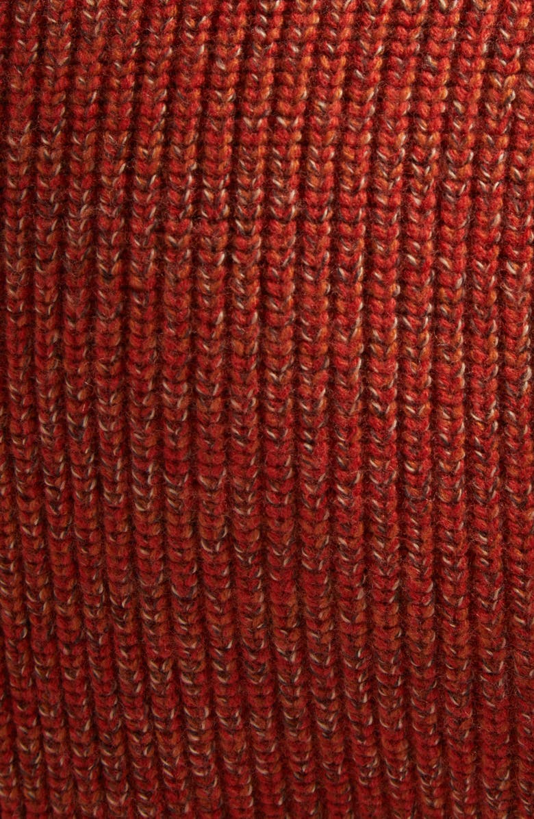 Waste Yarn Project Patti Colorblock Wool Blend Cardigan, Alternate, color, Tonal Brown