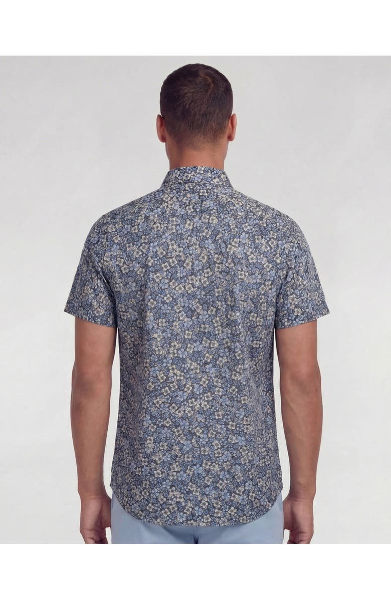 Lords of Harlech Floral Field Mens Printed Button Up Shirt, Alternate, color, Floral Field Black