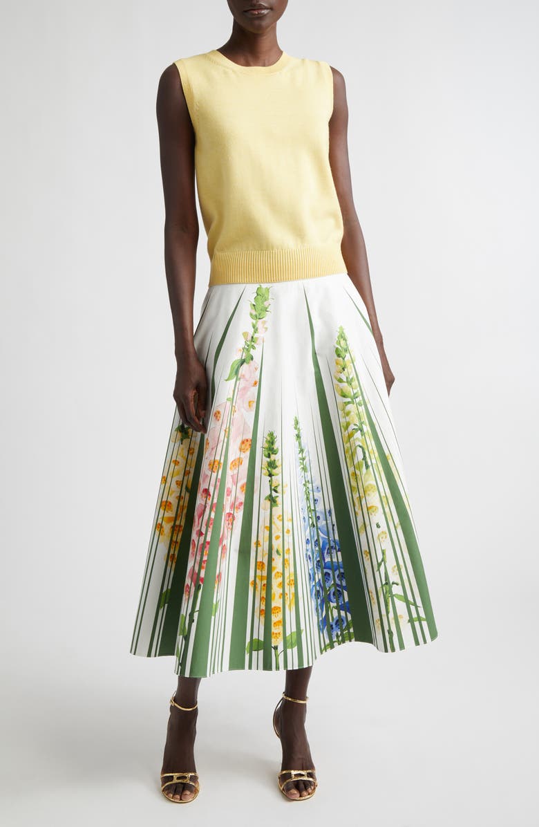 Oscar de la Renta Wool Sweater Vest, Alternate, color, Yellow