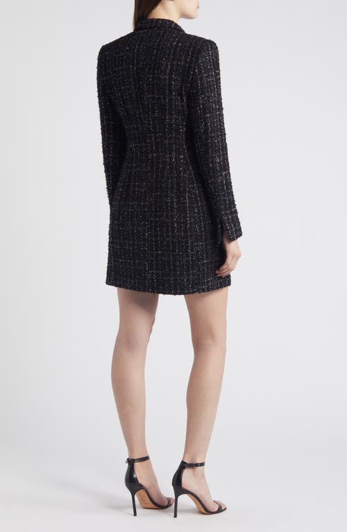 Hugo Boss Boss Dansian Tweed Long Sleeve Minidress