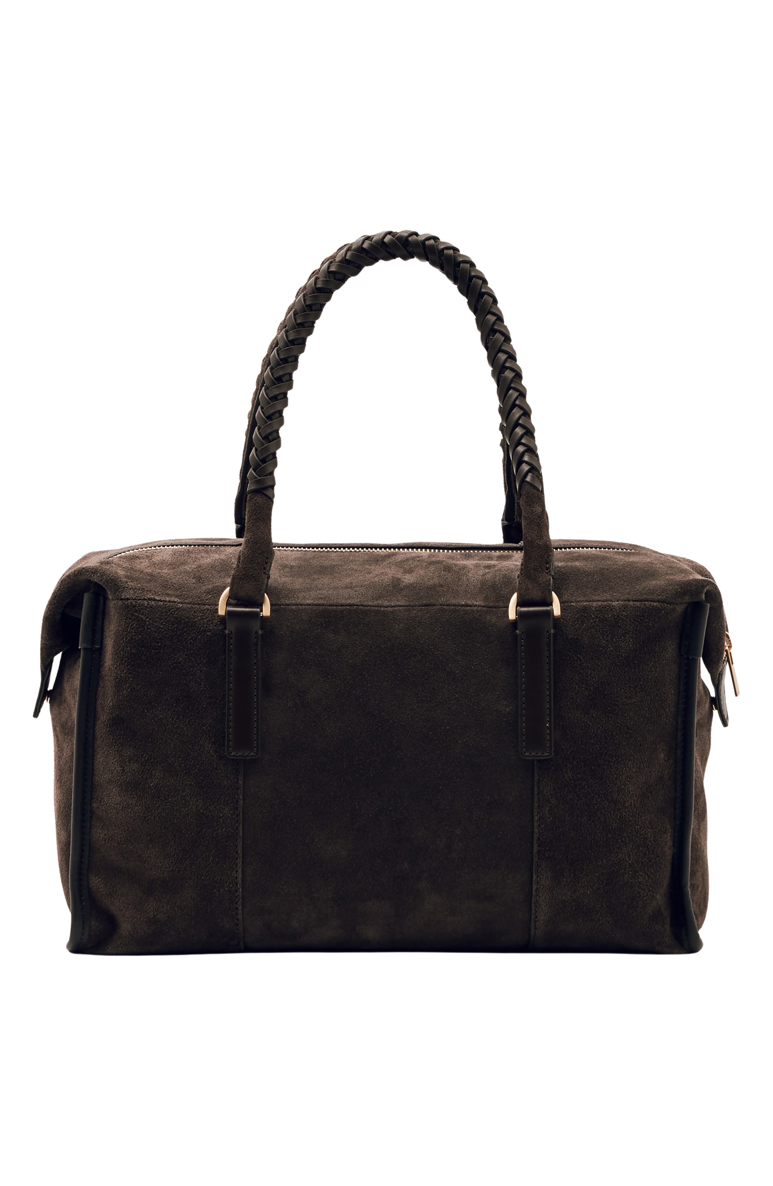 Reiss Edie Suede Bowling Bag, Alternate, color, 