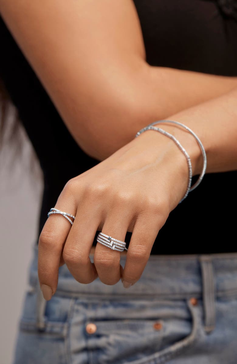 Bony Levy Gatsby Round & Baguette Diamond Ring, Alternate, color, 