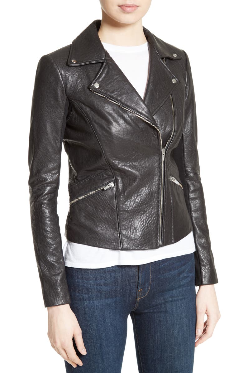 Veda Dallas Lambskin Leather Jacket, Alternate, color,
