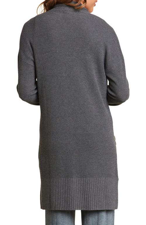 Barefoot Dreams Waffle Knit Lounge Cardigan In Anchor