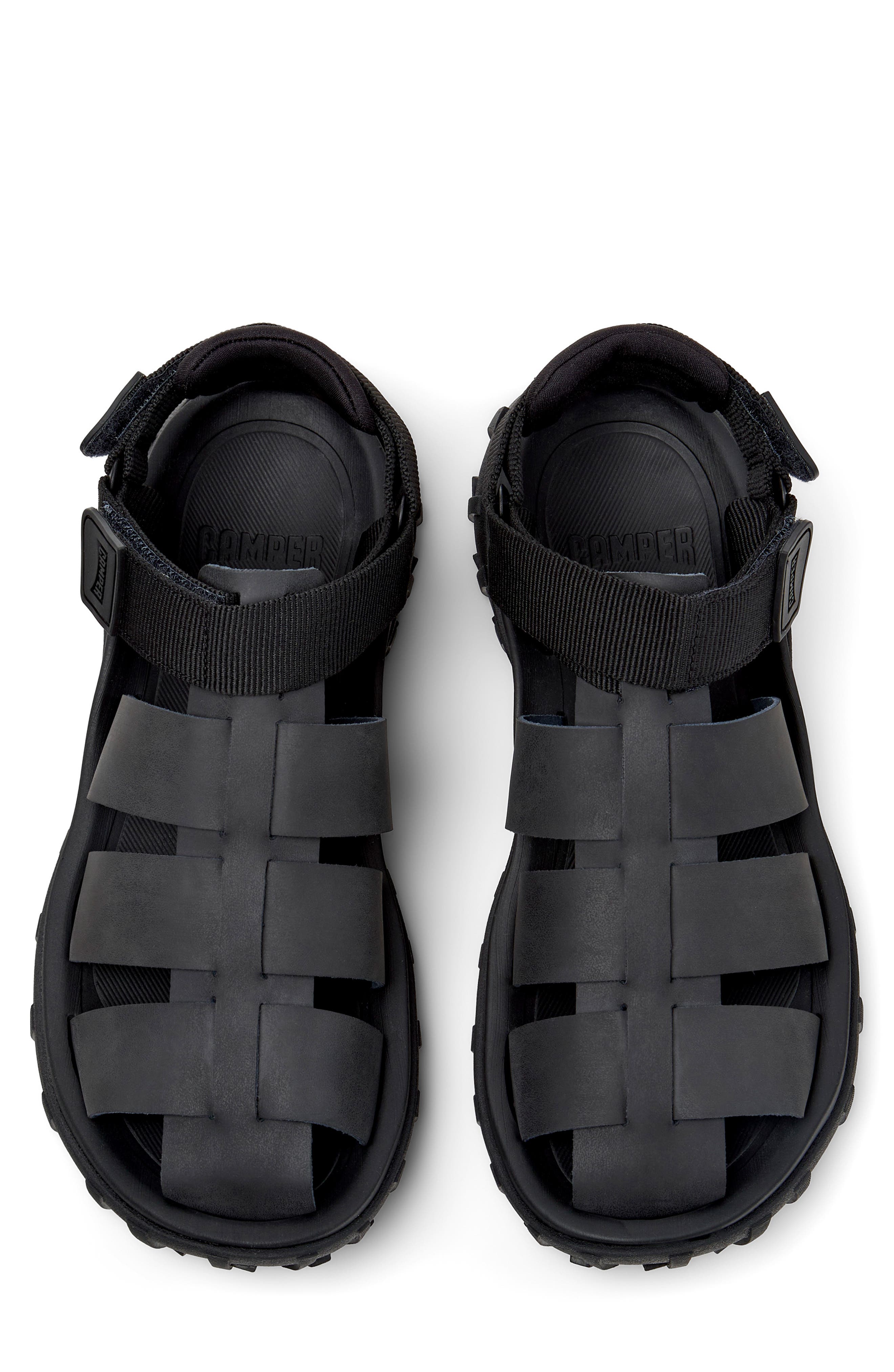 Camper Drift Trail Fisherman Sandal, Alternate, color, Black