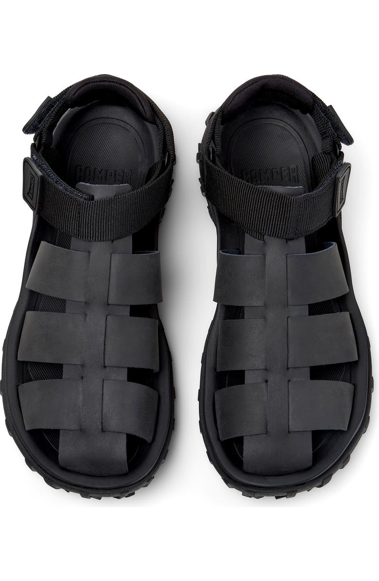 Camper Drift Trail Fisherman Sandal, Alternate, color, Black