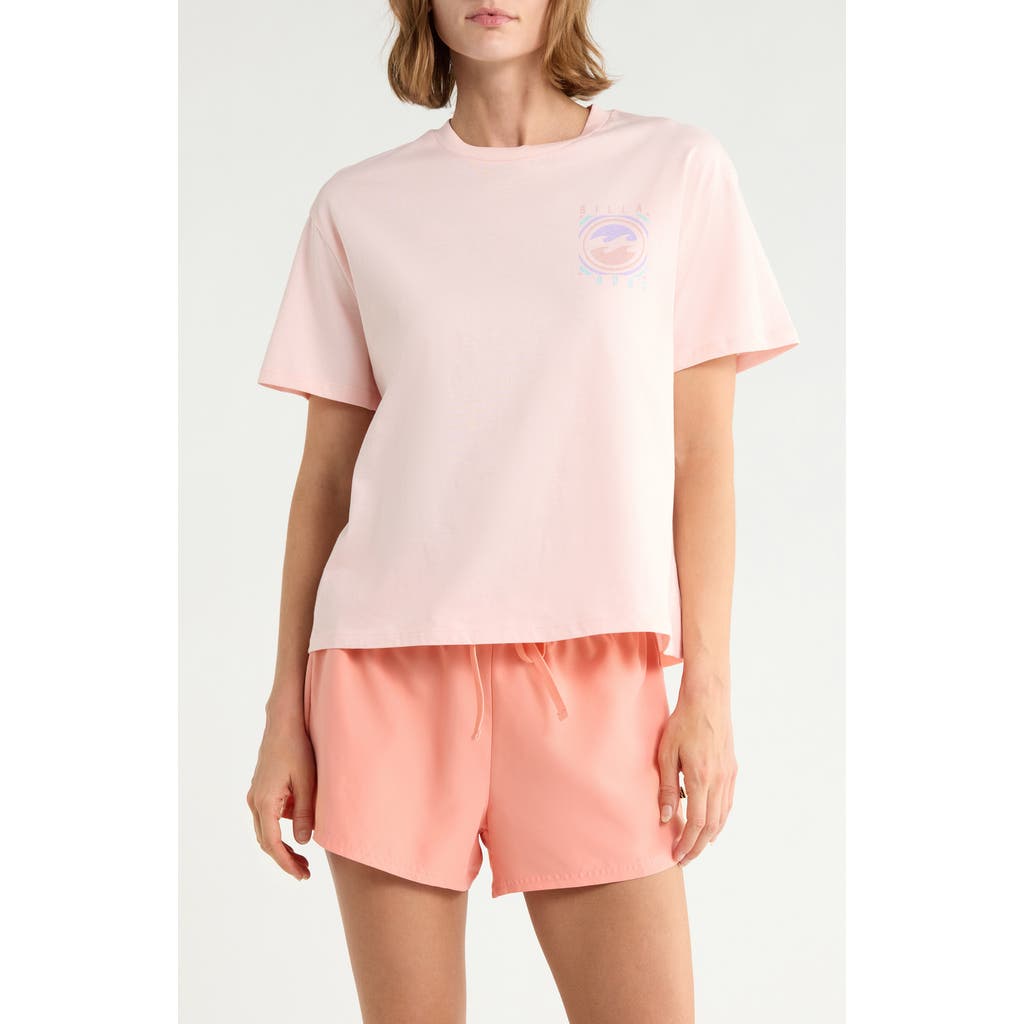 Billabong Feel It All Graphic T-shirt In Dusty Blush