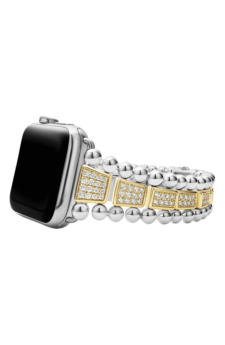 LAGOS Smart Caviar Diamond Apple Watch<sup>®</sup> Watchband, Alternate, color, 