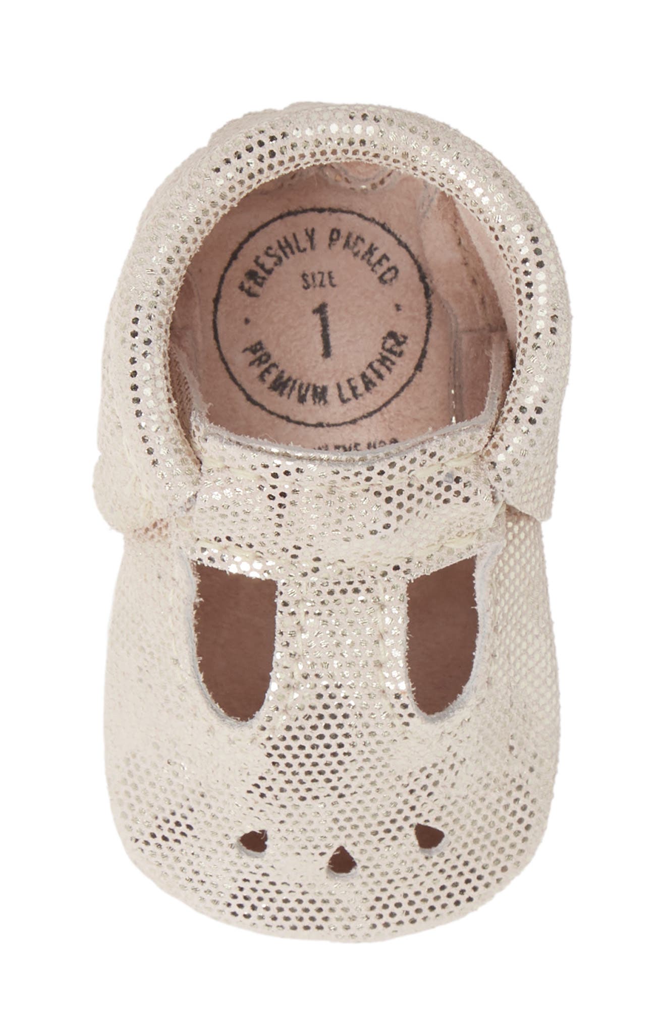 Freshly Picked Metallic Dots Perforated Mary Jane, Alternate, color, 