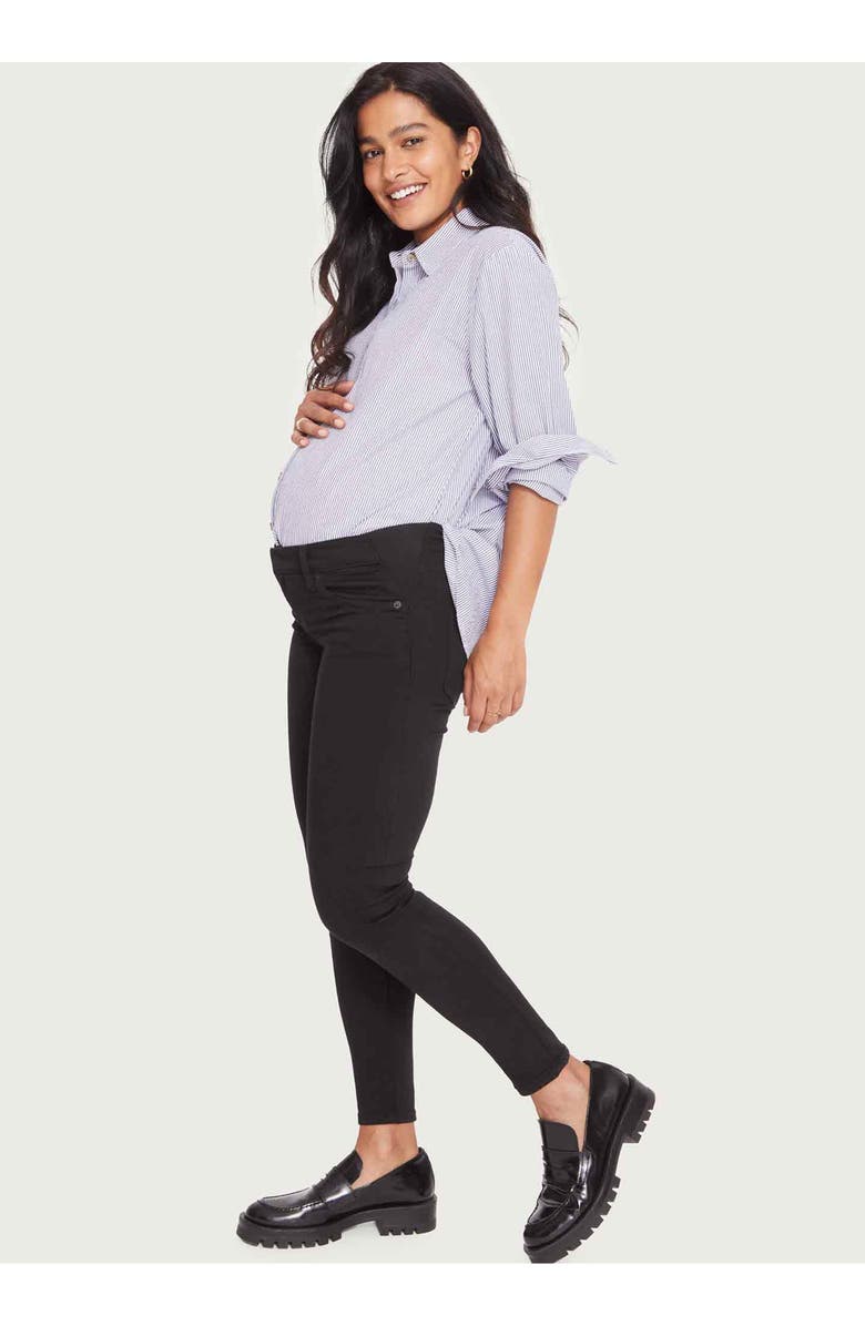 HATCH Collection The Slim Maternity Jean, Main, color, Jet Black