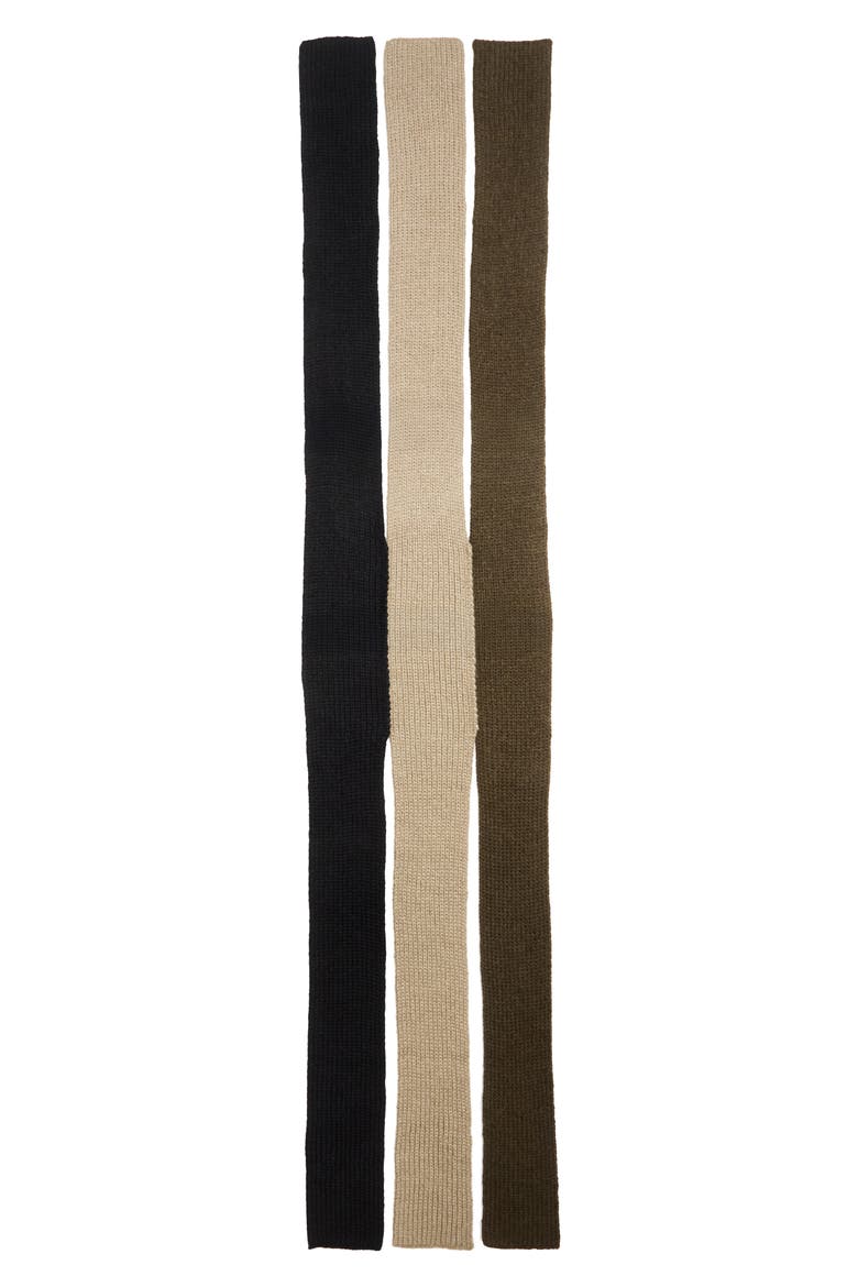 Kennedy 3-Way Wool Scarf, Alternate, color, KHAKI TAUPE BLACK