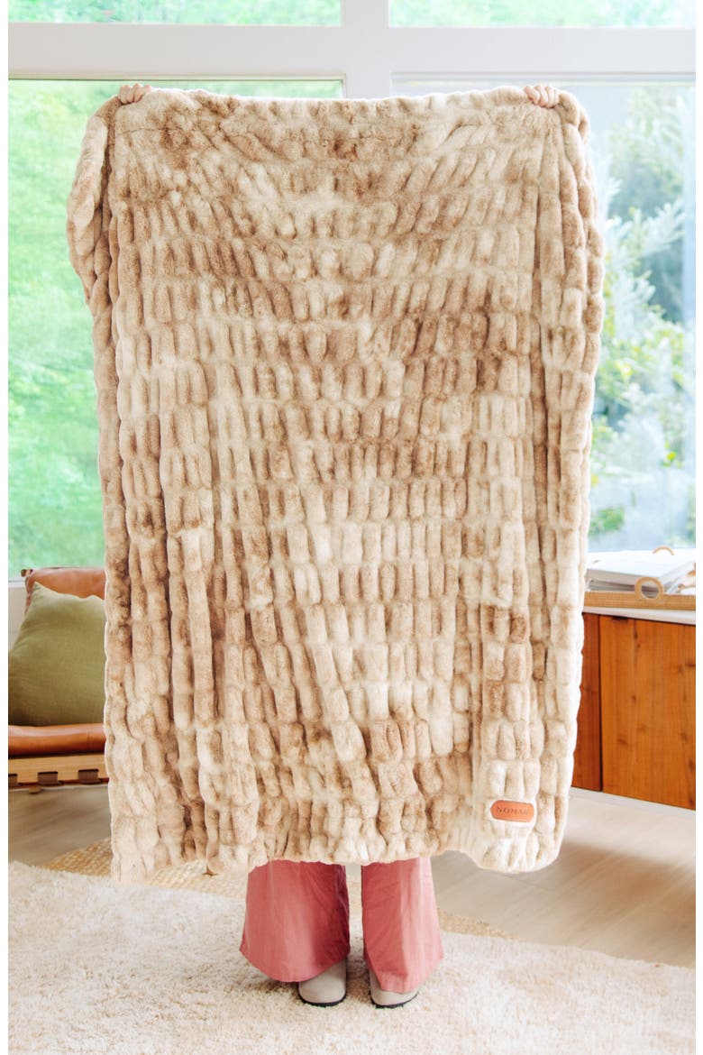 Cascade Throw Blanket, Alternate, color, DRIFTWOOD/ IVORY