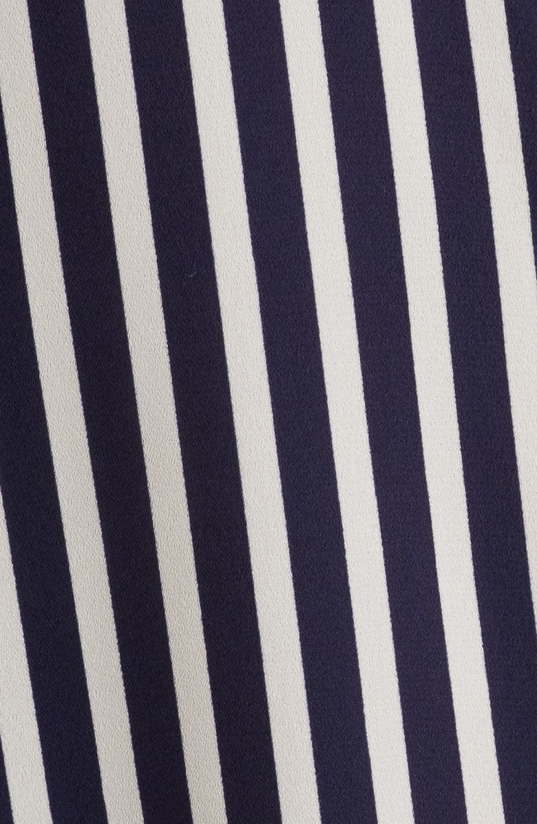 AK ANNE KLEIN Stripe Button-Up Shirt, Alternate, color, Distant Mountain/ White Dove