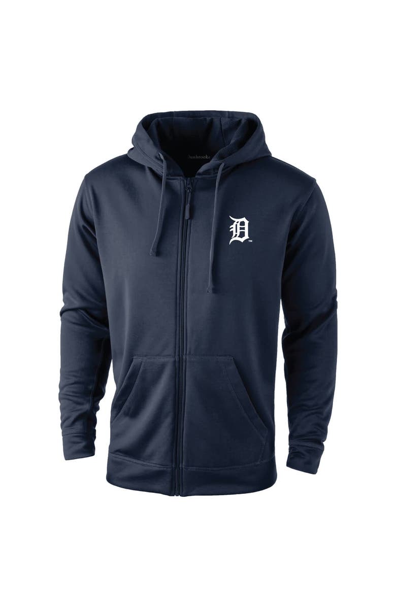 DUNBROOKE Men's Dunbrooke Navy Detroit Tigers Trophy Full-Zip Hoodie, Main, color, Navy