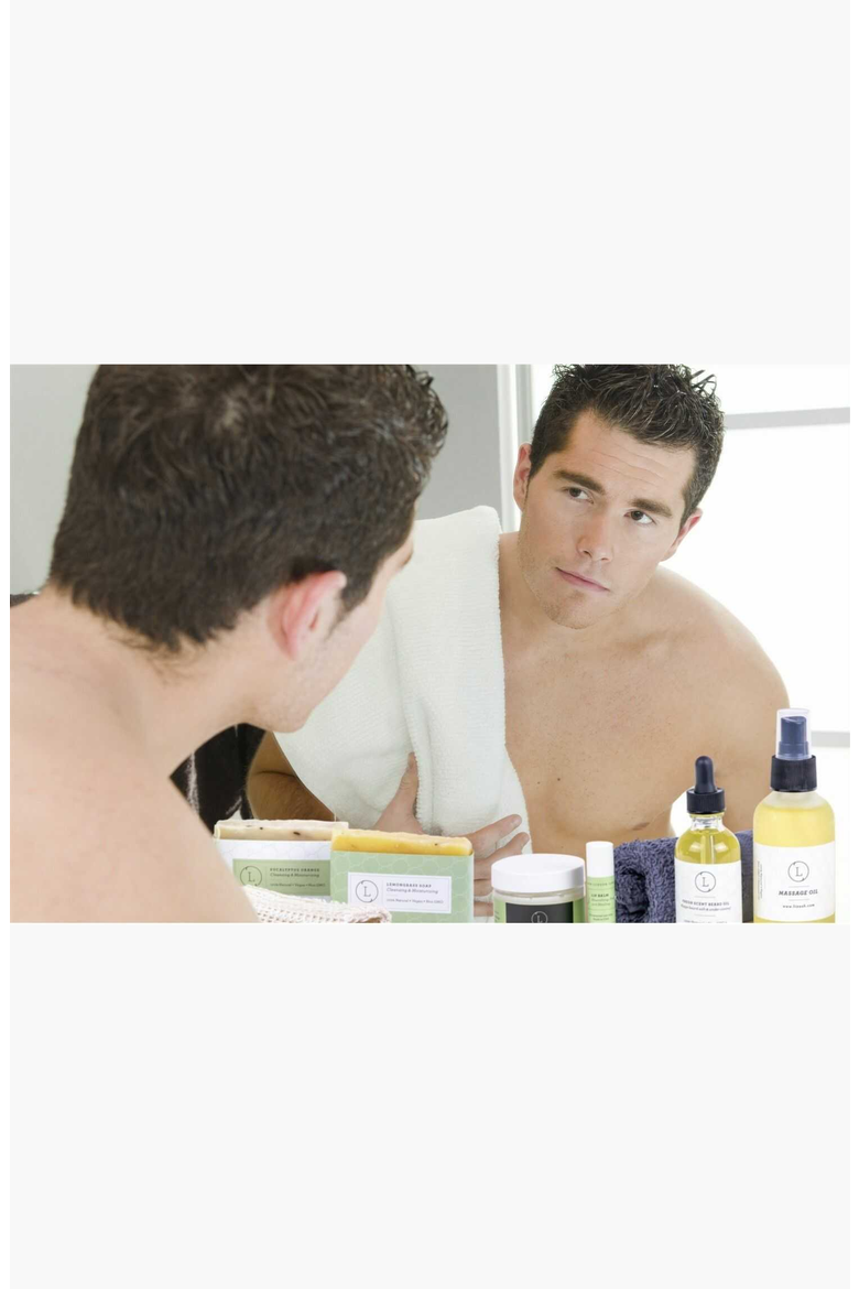 Fresh Earthy Natural Skincare Set For Men, Alternate, color, No Beard Oil