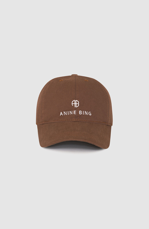 Anine Bing Jeremy Baseball Cap In Dark Camel