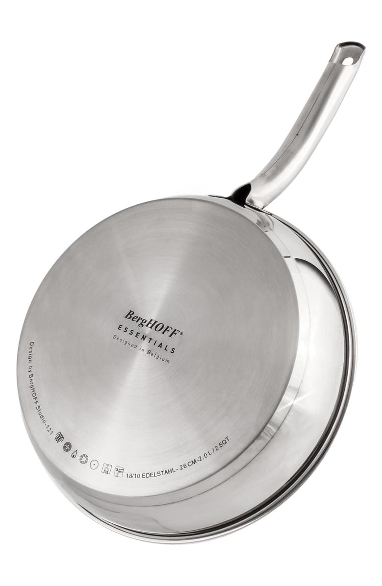 BergHOFF 18/10 Stainless Steel Skillet with Lid, Alternate, color,