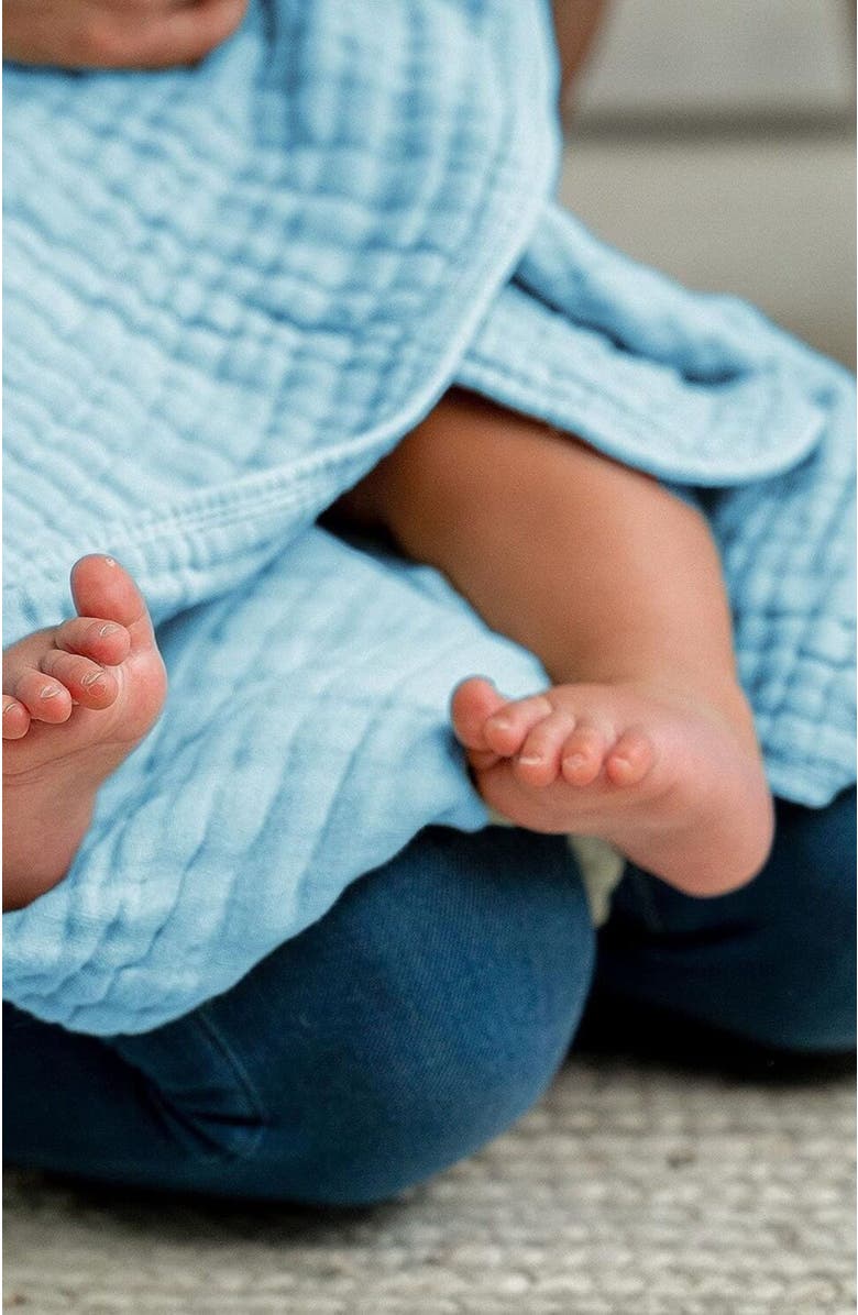 Comfy Cubs Hooded Baby Towels - 6 Layers, Pack of 1, Alternate, color, Pacific Blue