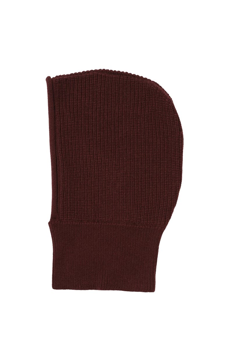 HYER GOODS Upcycled Merino Wool Ribbed Balaclava, Main, color, 