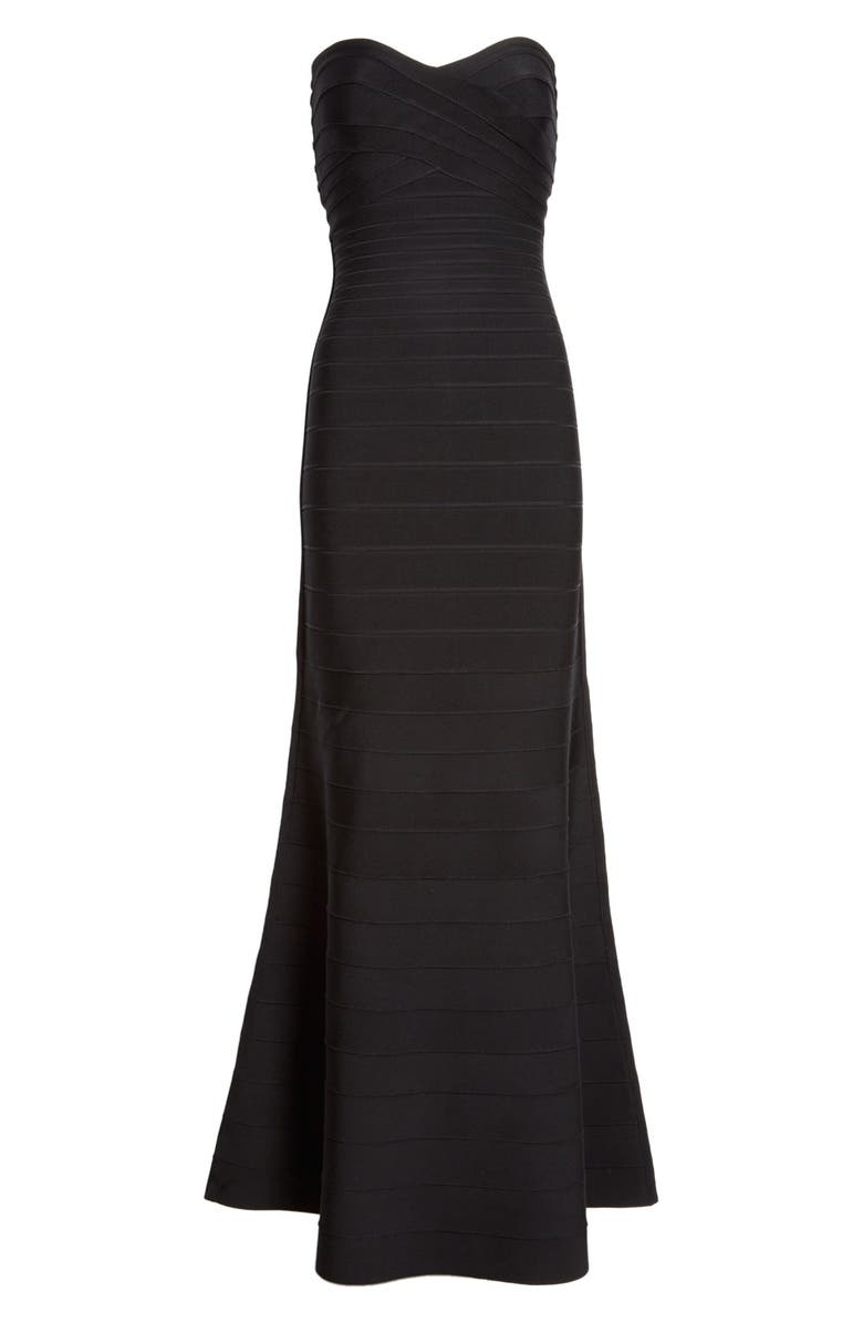 Herve Leger Bandage Mermaid Gown, Alternate, color, 