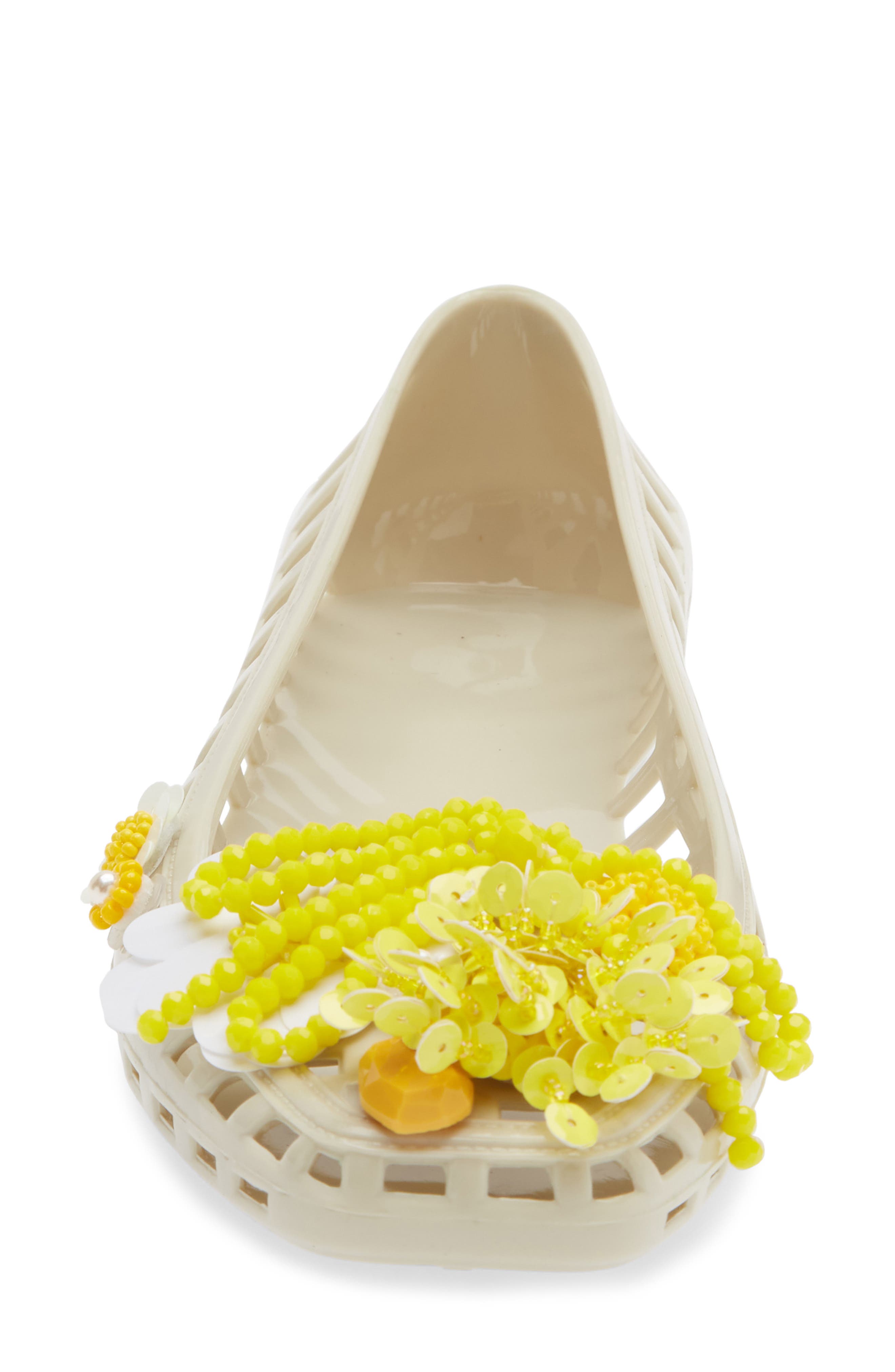 HEAVENLY JELLY Dazzla Jelly Ballet Flat, Alternate, color, Ivory