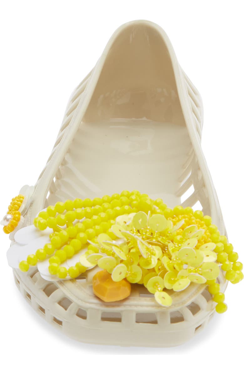 HEAVENLY JELLY Dazzla Jelly Ballet Flat, Alternate, color, Ivory