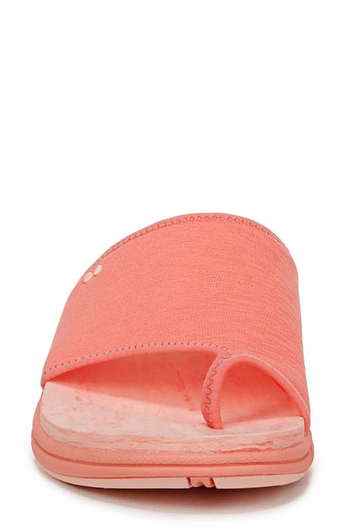 Ryka Women's Margo-slide Toe Loop Sport Sandals In Bright Coral
