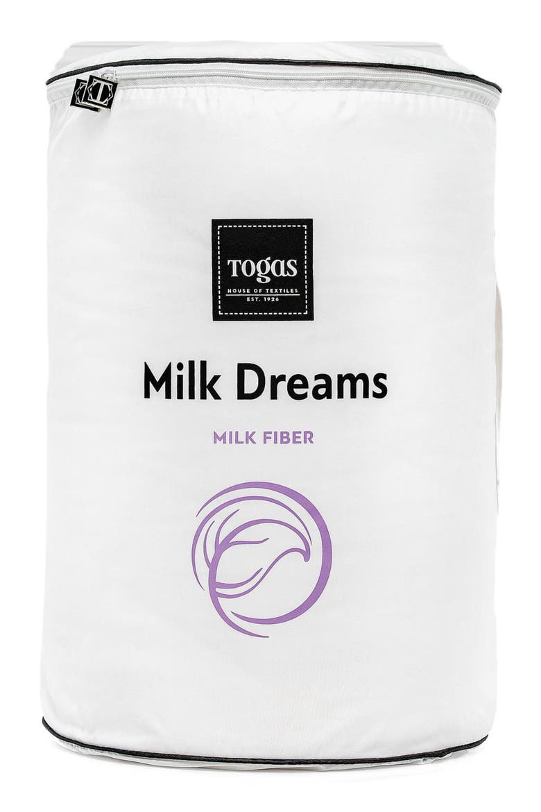 Milk Dreams comforter, Alternate, color, White