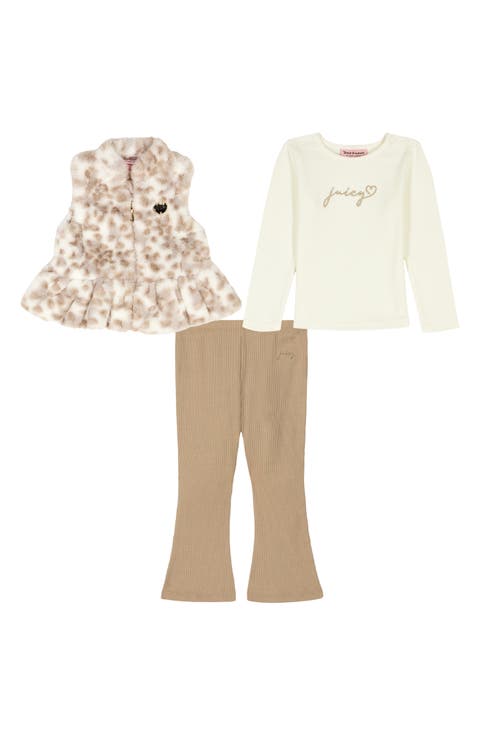 Kids' Knit Top, Vest & Flare Pants Set (Baby)