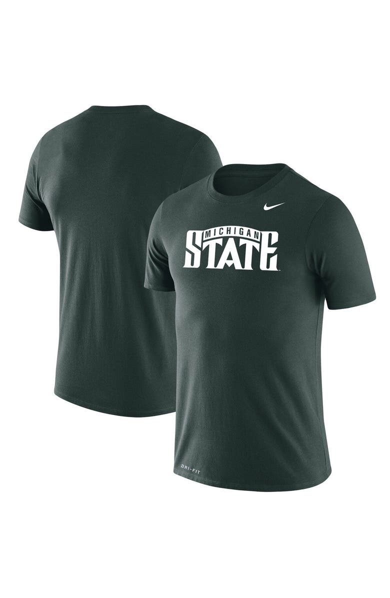 Nike Men's Nike Green Michigan State Spartans School Logo Legend Performance T-Shirt, Main, color, 
