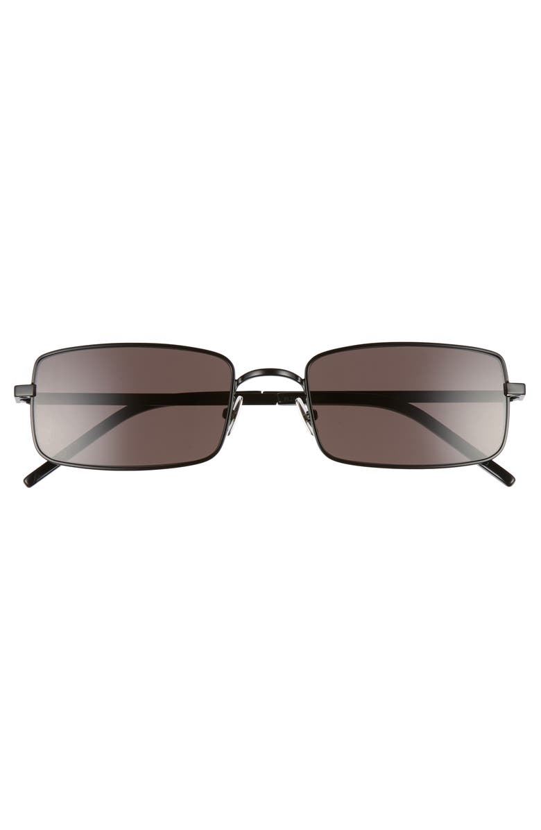 Saint Laurent 56mm Rectangular Sunglasses, Alternate, color,