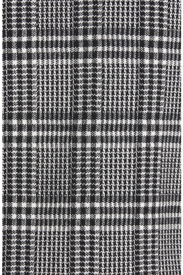 Plaid Sweater Jacket, Alternate, color, BLACK / WHITE