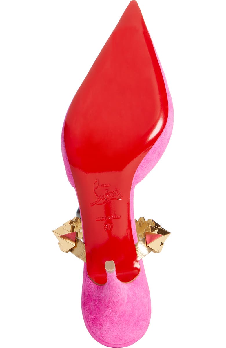 Christian Louboutin Planet Choc Embellished Mule, Alternate, color,