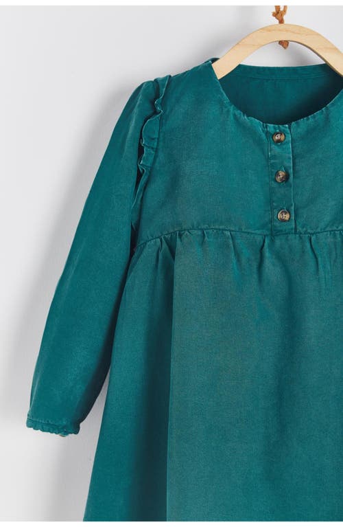 Babycottons Tencel Dress For Infant In Green