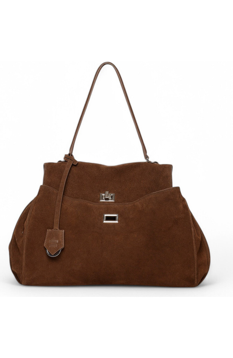 Walter Baker Billie Satchel, Main, color, Truffle Suede