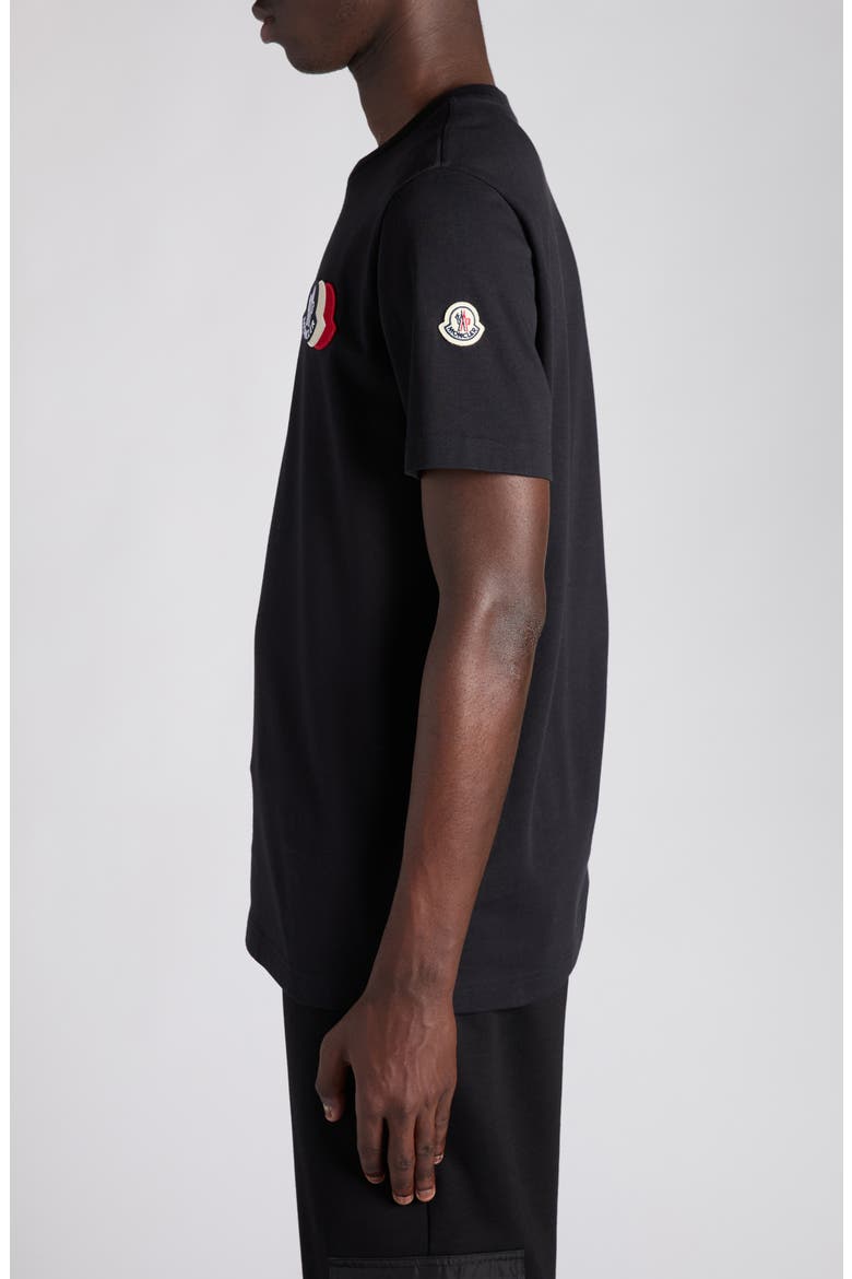 Logo Patch Cotton T-Shirt, Alternate, color, DARK NAVY BLUE