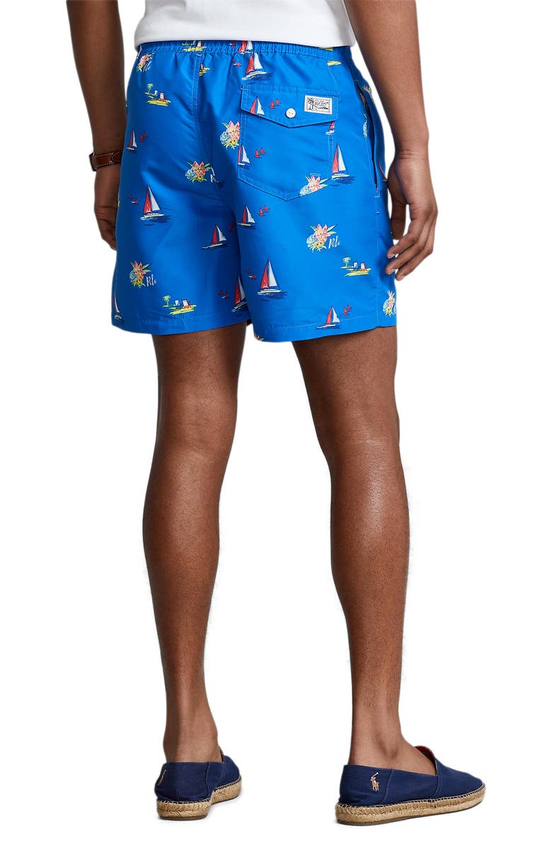 Polo Ralph Lauren Print Swim Trunks, Alternate, color, 