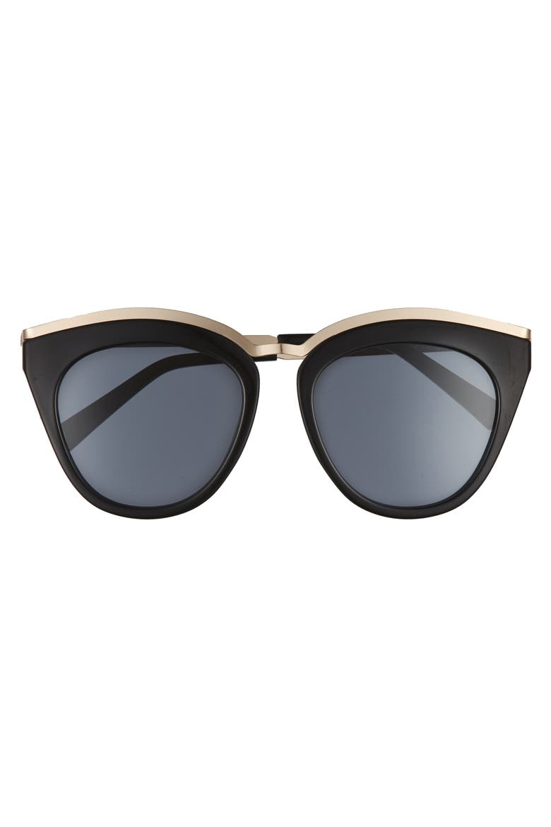 Eye Slay 52mm Cat Eye Sunglasses, Alternate, color, BLACK