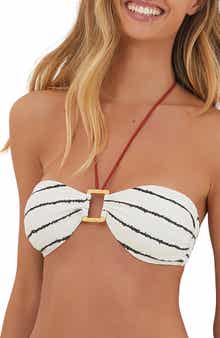 ViX Paula Hermanny Serpentine Debbie Halter Tie Bandeau Bikini Top
