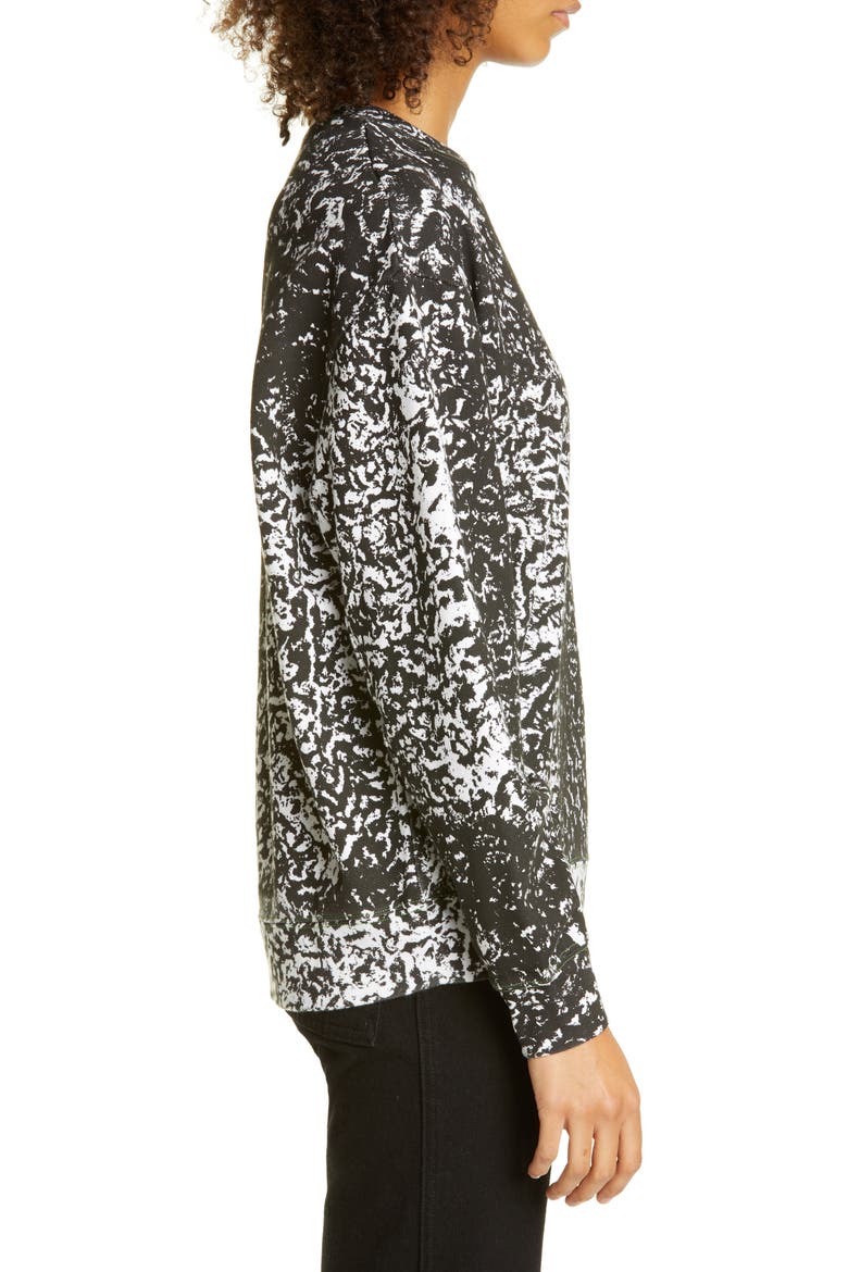 Print Crewneck Sweatshirt, Alternate, color, ASTRAKHAN