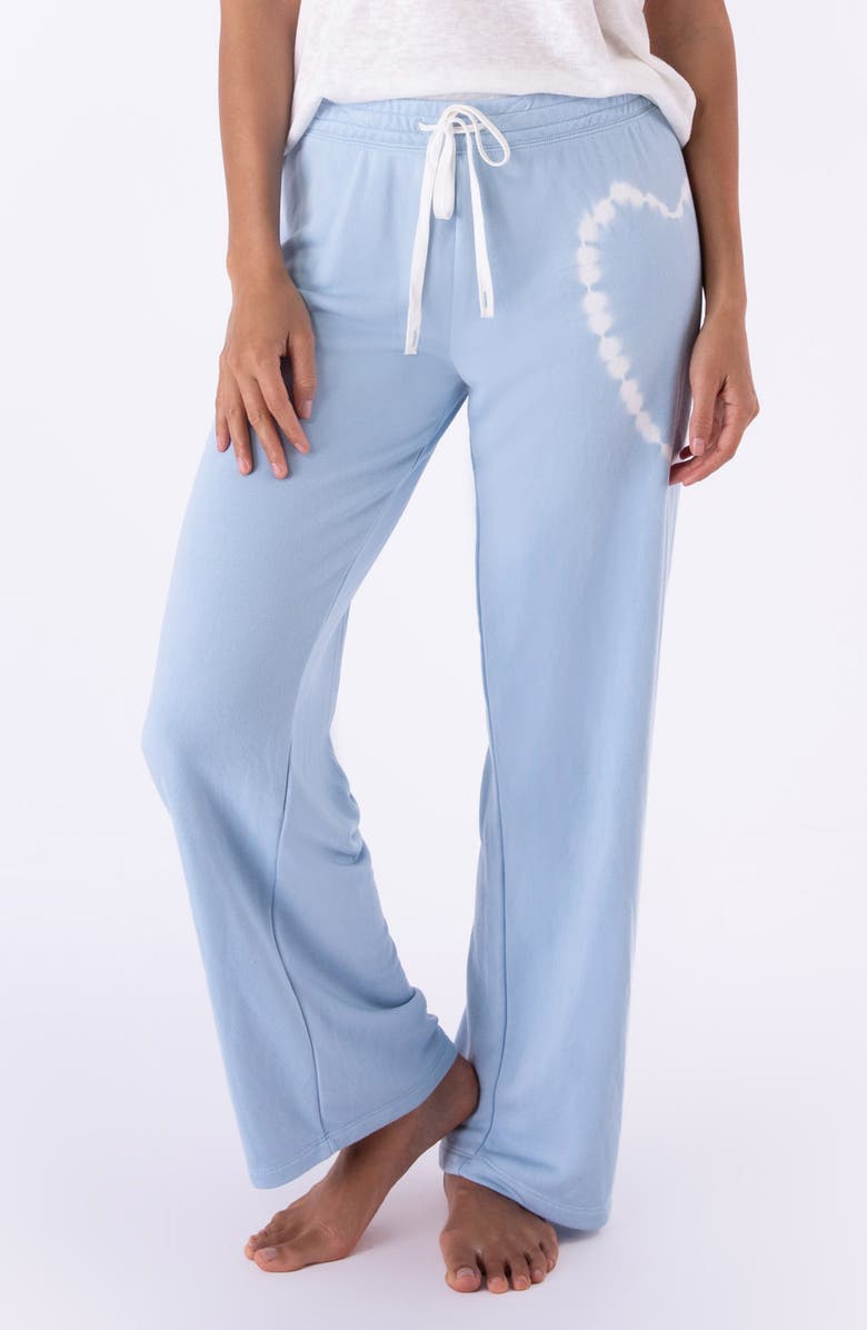 PJ Salvage Tie Dye Wide Leg Pajama Pants, Main, color,