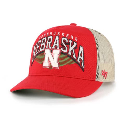 Men's '47  Scarlet Nebraska Huskers Pomona Mesh Hitch Adjustable Trucker Hat