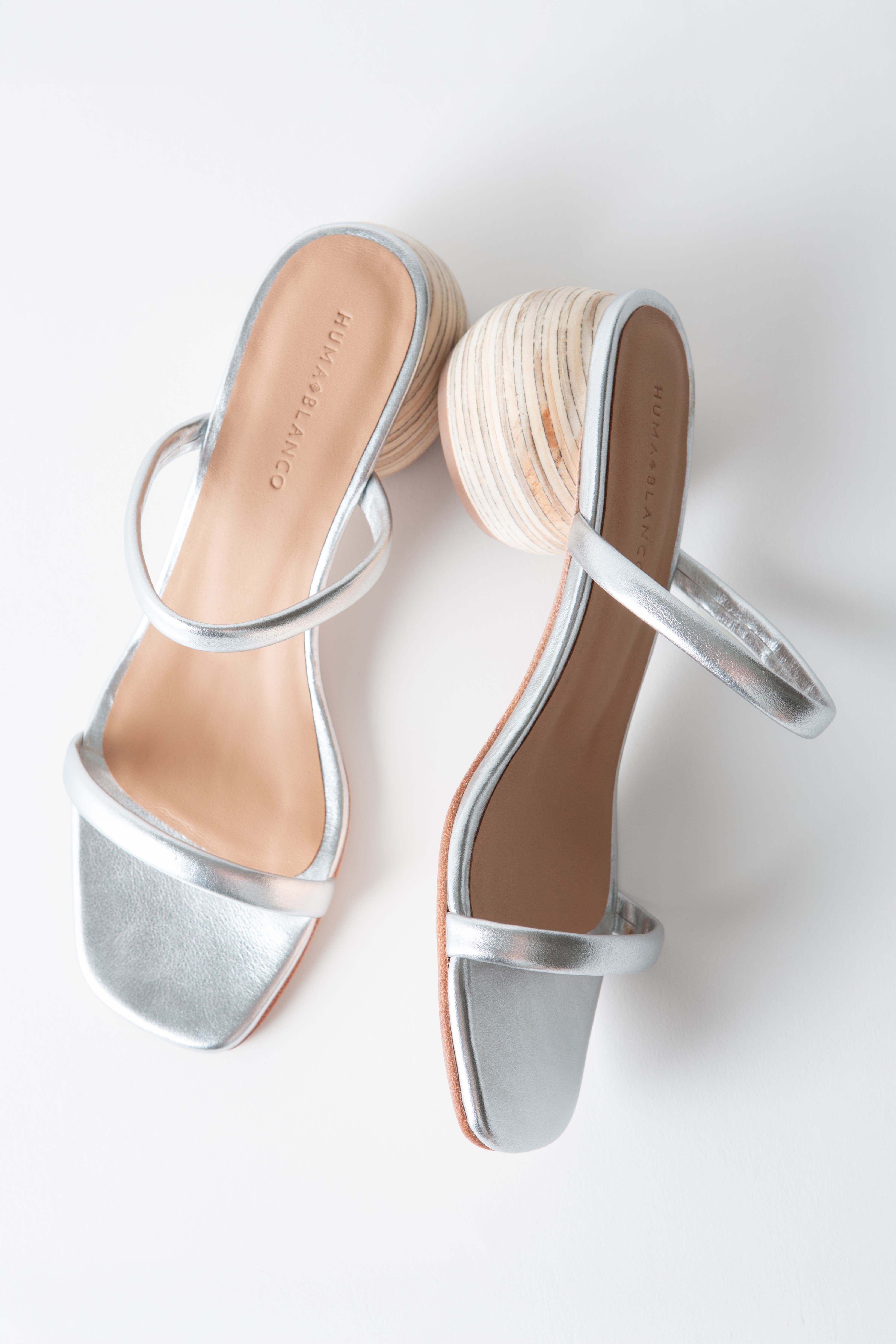 Huma Blanco Chachi Slide Sandal, Alternate, color, Silver