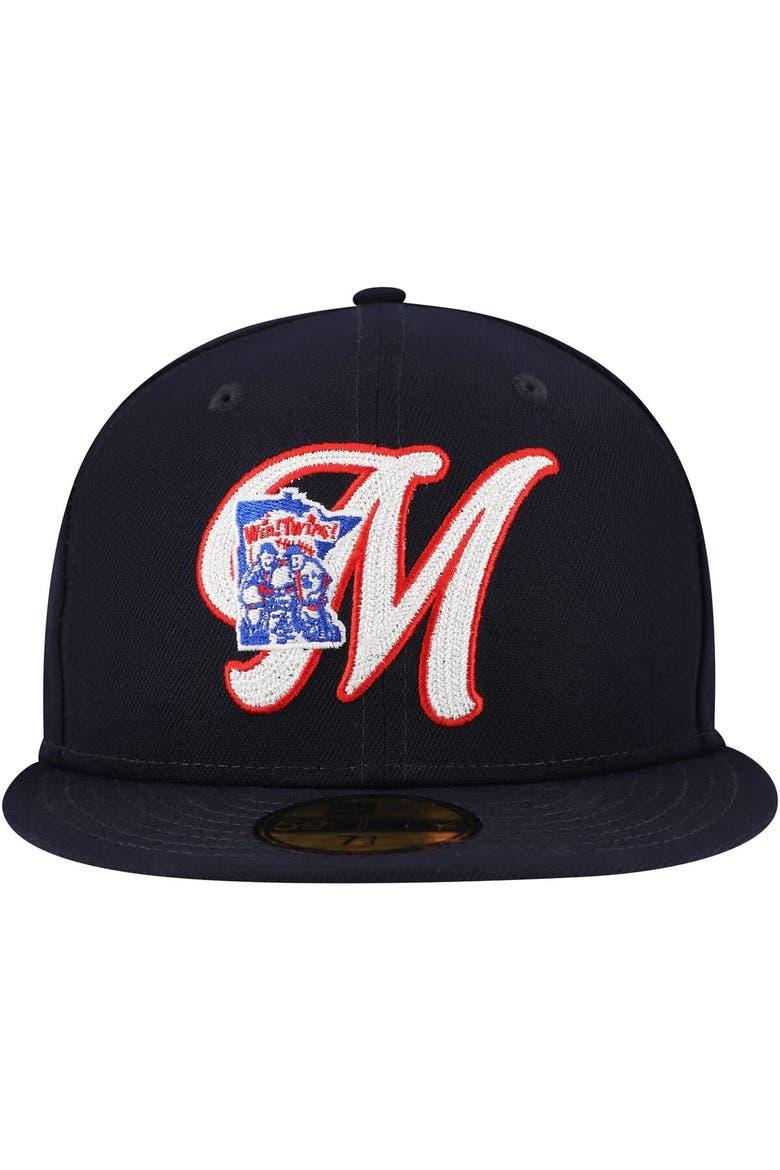 Men's New Era Navy Minnesota Twins  Duo Logo 2.0 59FIFTY Fitted Hat, Alternate, color, Navy