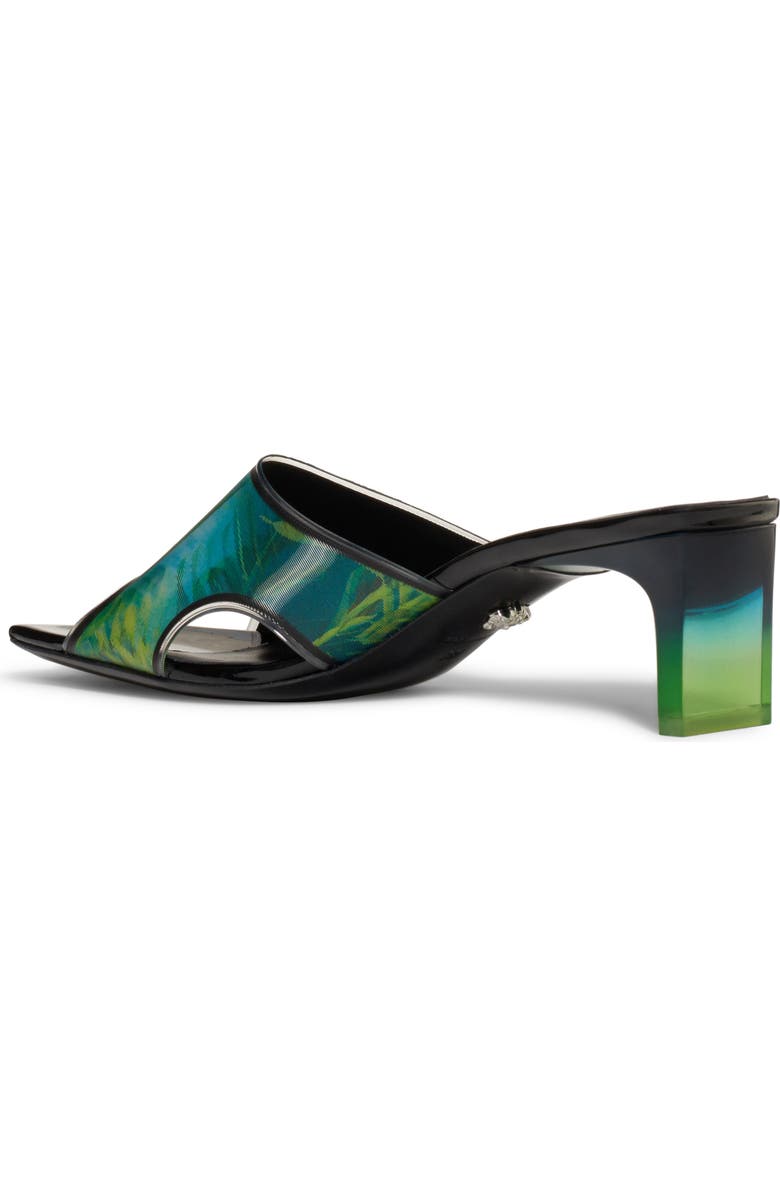Versace Jungle Vynil Slide Sandal, Alternate, color,