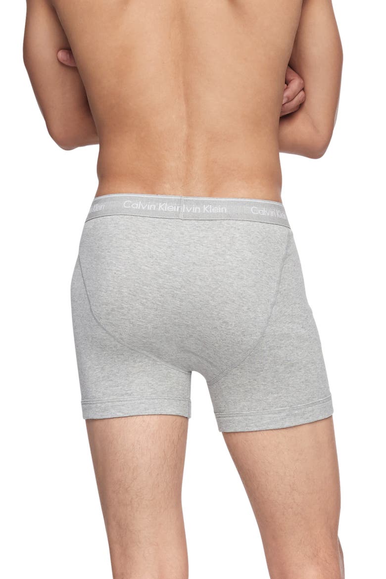 Classics 3-Pack Cotton Boxer Briefs, Alternate, color, HEATHER GREY