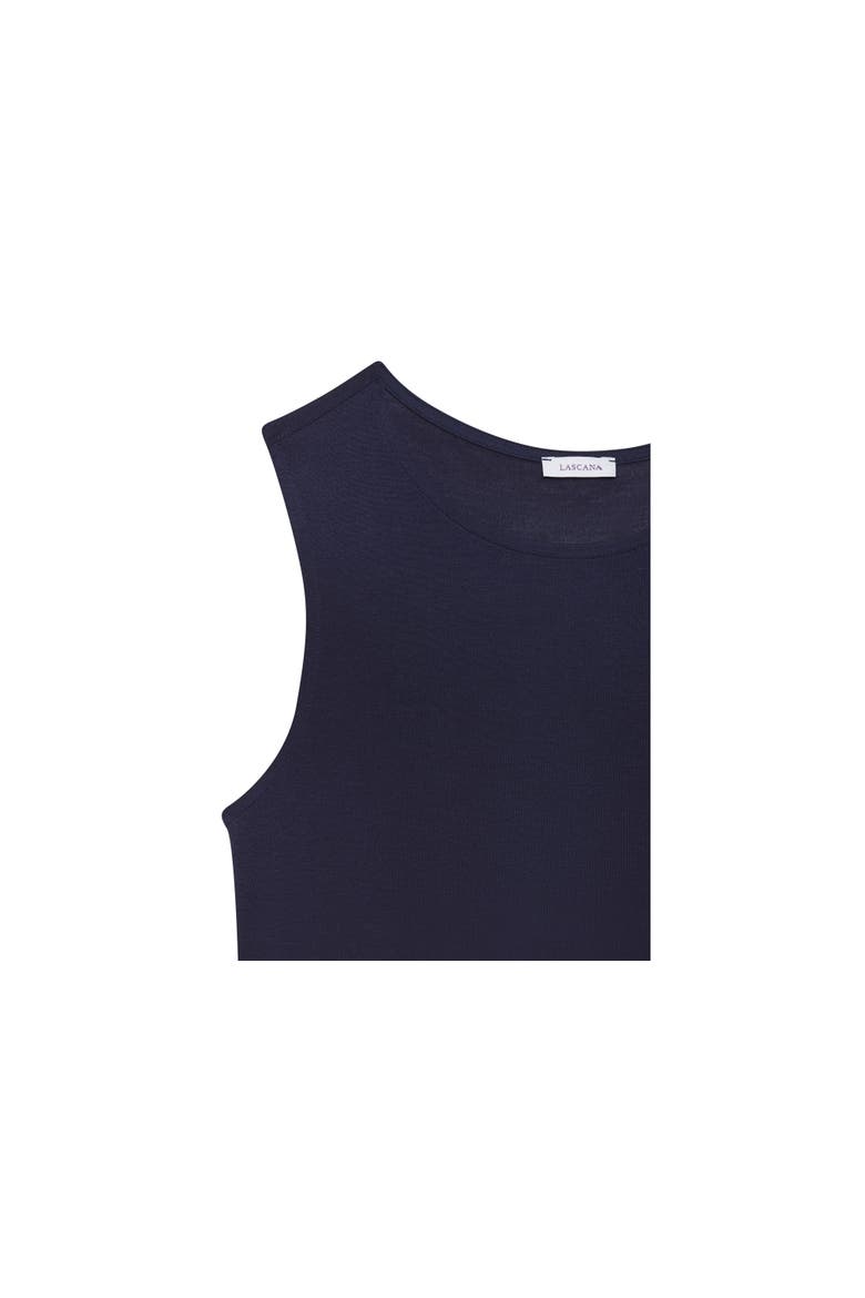 Crew Neck Tank Top, Alternate, color, Navy